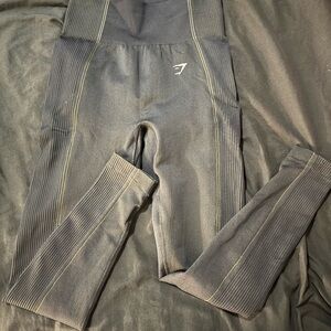 Gymshark Charcoal Leggings with Logo